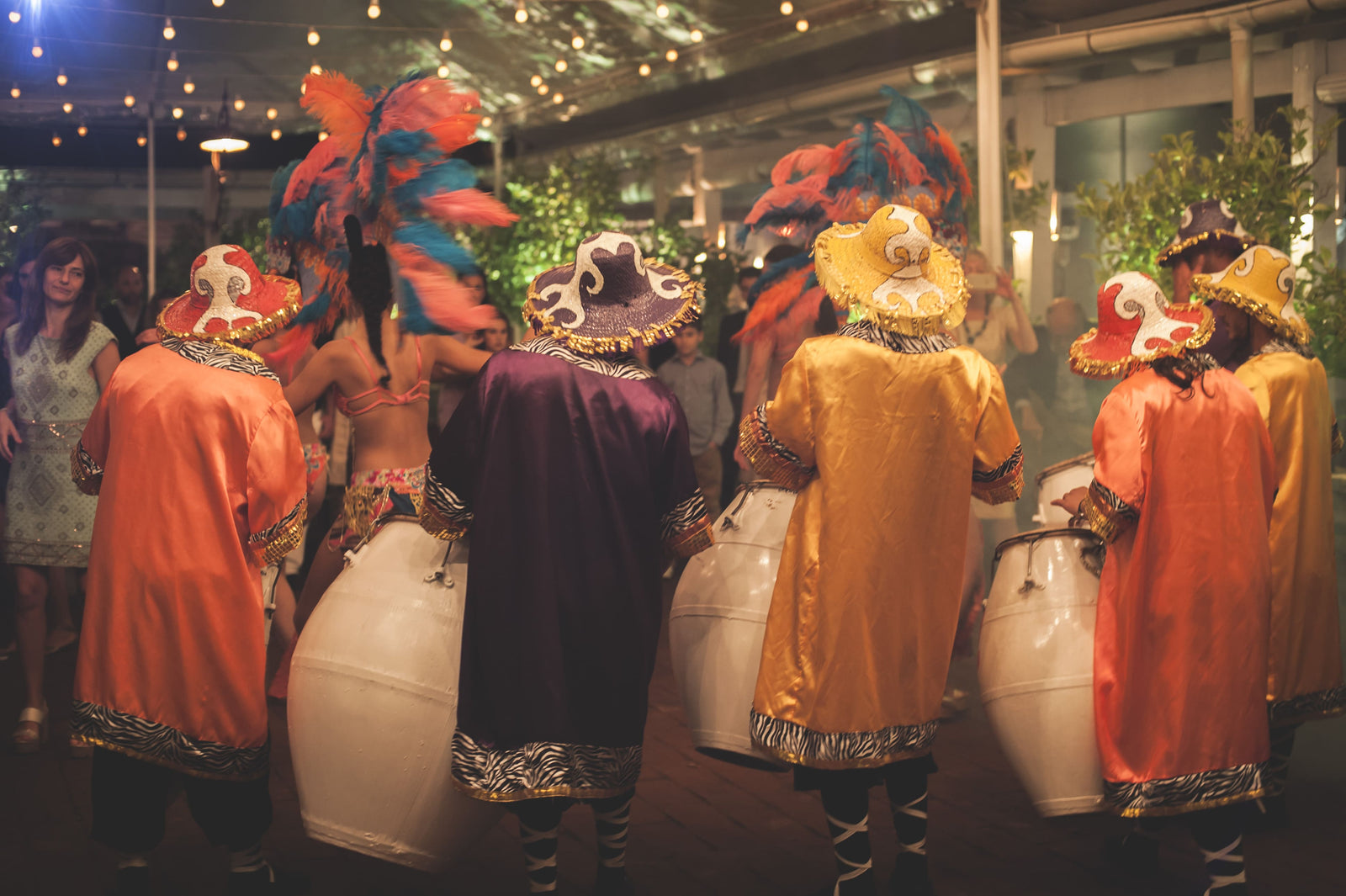 Wedding reception at night